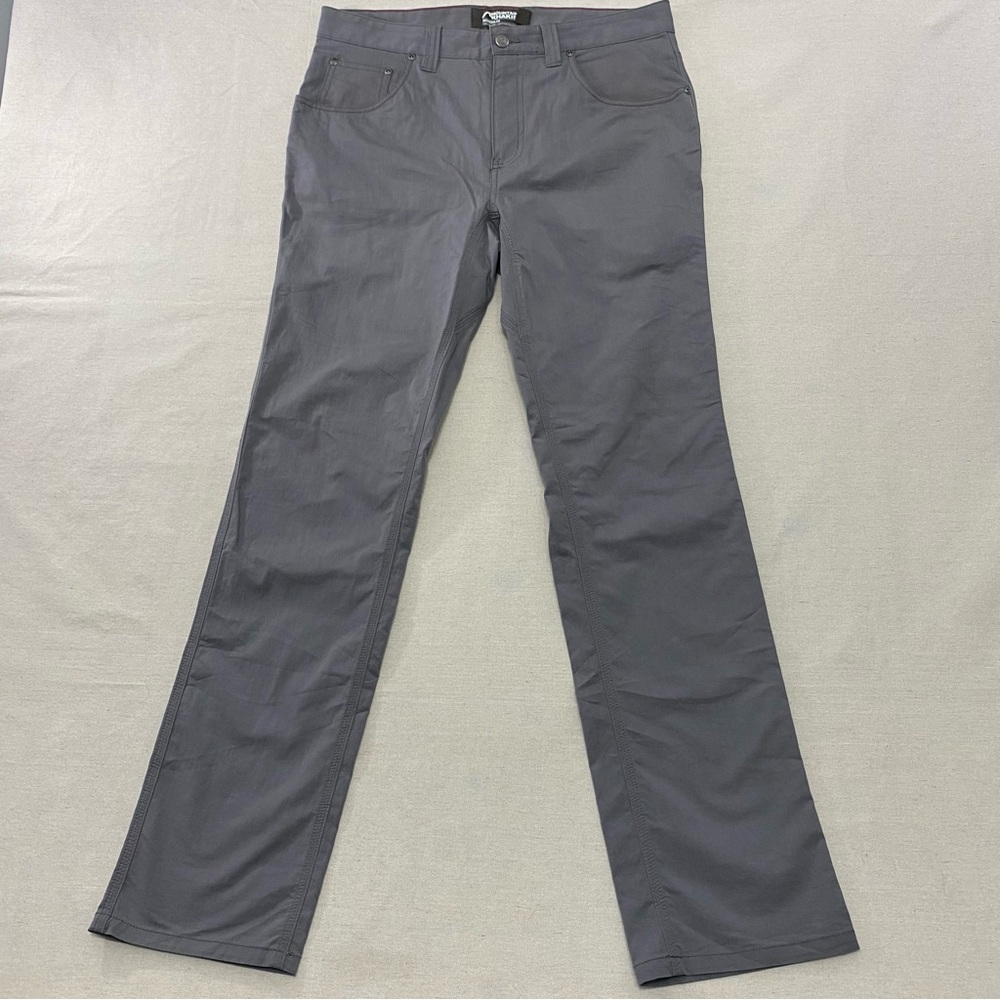 Mountain Khakis Larimer Modern Fit Pants Mens 34x32 Gray Casual Work Hiking